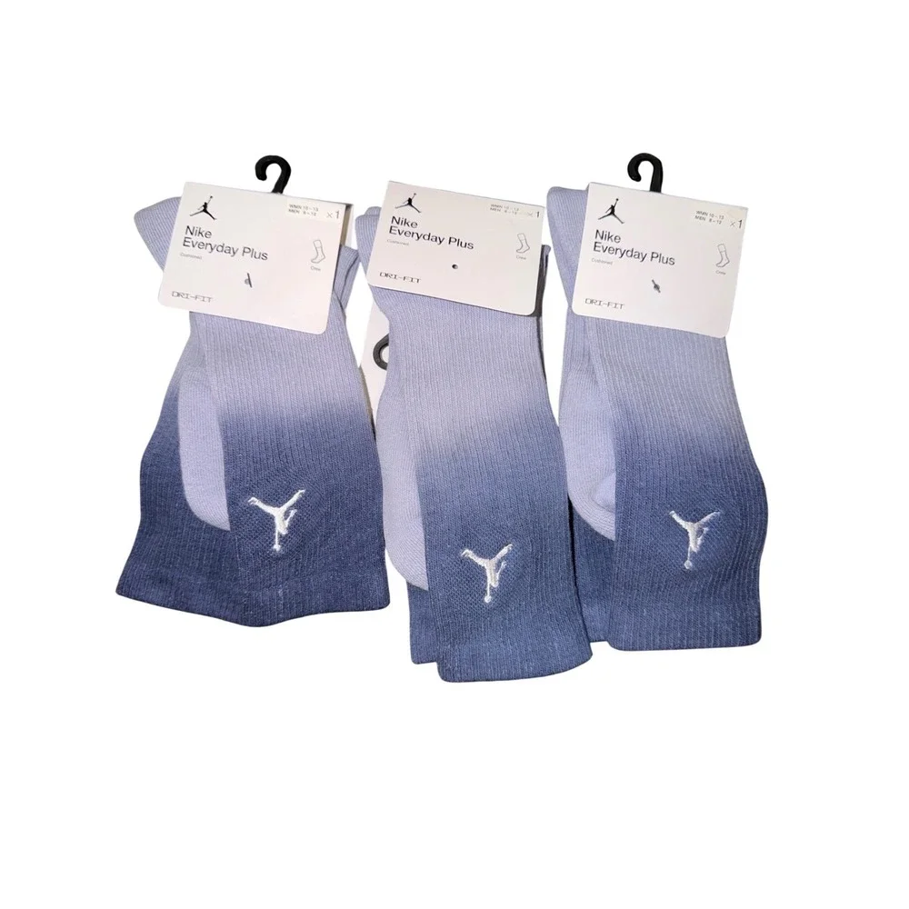 Jordan Everyday Plus Crew Sock (Lot of 3)Men's 8-12 / Women's 10-13 NWT NEW